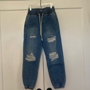 Denim jogger jeans